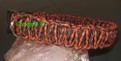 Flechthalsband Bolaband schwarz-orange